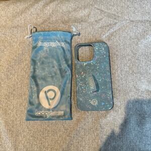 Blue Opal Shell Loopy Case for iPhone 13 Pro